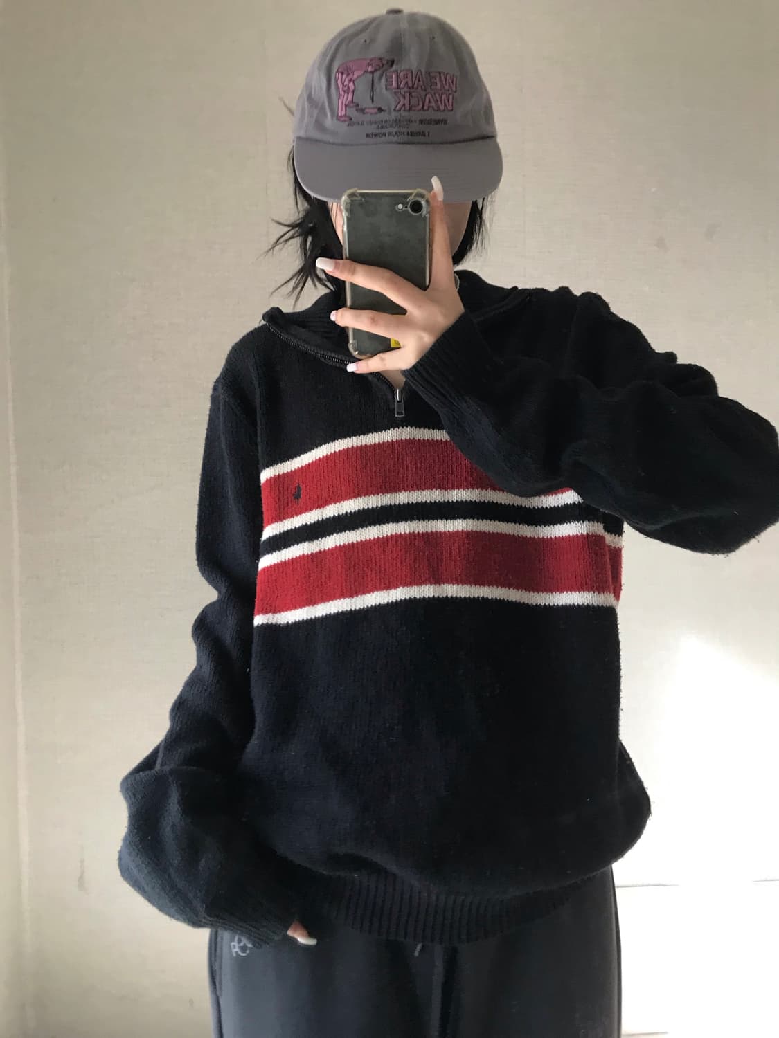 폴로 니트 반집업 상품이미지4