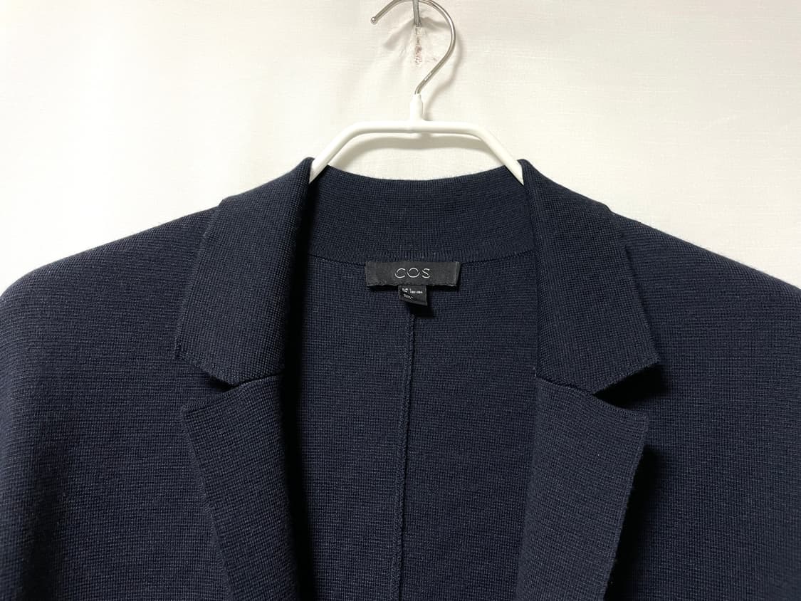 COS 코스 남성 울혼방 니트 블레이저 자켓 L _ 다크네이비 상품이미지3