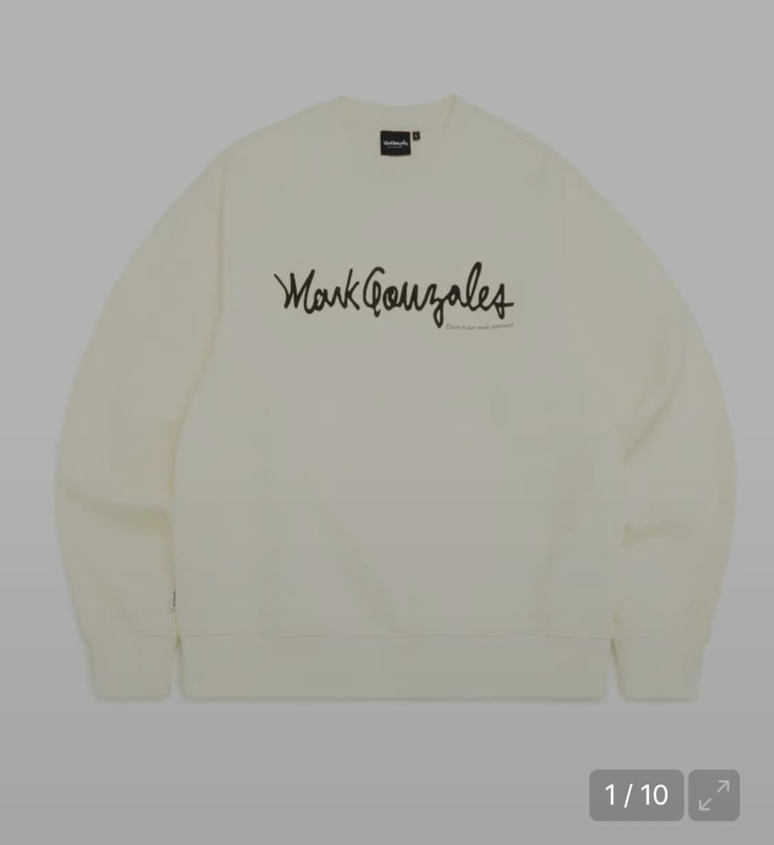 마크곤잘레스 아이보리 맨투맨 티셔츠 상품이미지1