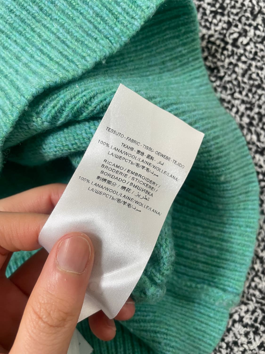 빈티지9. 구찌 밤부 니트 스웨터 민트 상품이미지5