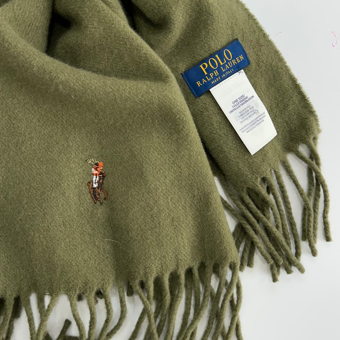 Polo 폴로 멀티포니 카키 목도리 상품이미지3