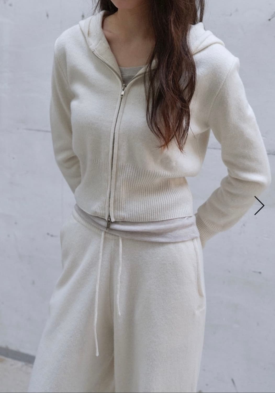 릴리코츠 브리즈 후드집업 아이보리 상품이미지2