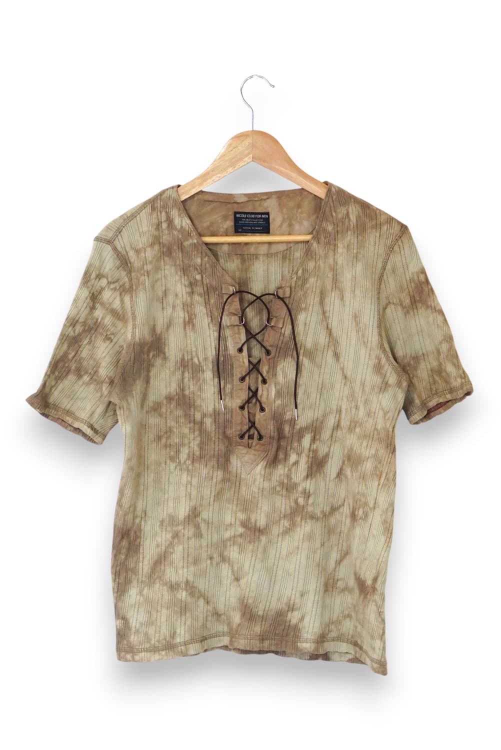 NICOLE CLUB 레이스업 셔츠 상품이미지1