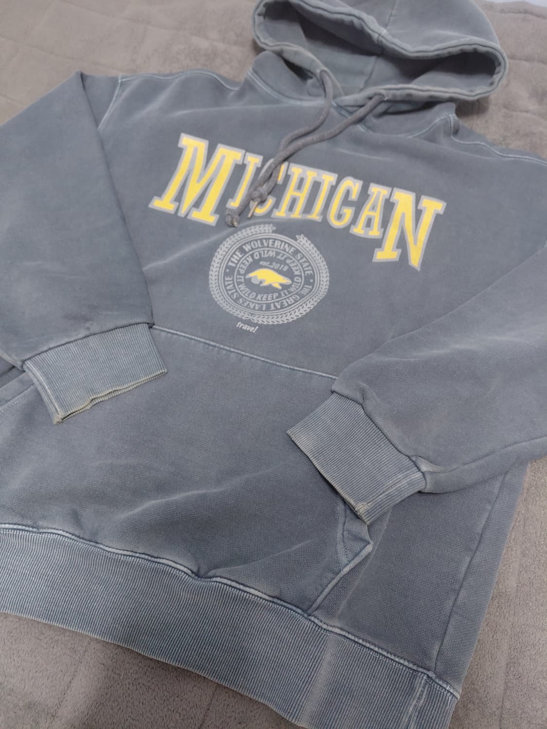 트래블 미시간 울버린 후드티 M 상품이미지4