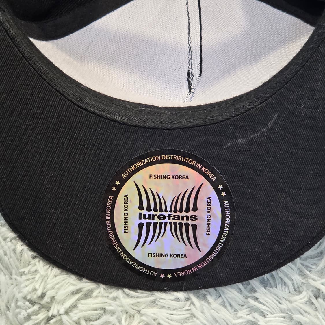 L6-3:루어팬스 골드 메탈릭 로고 블랙 스냅백(56-58) 상품이미지6