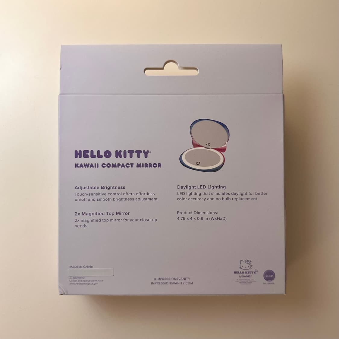 (새상품) Impressions 헬로키티 led 거울 상품이미지6