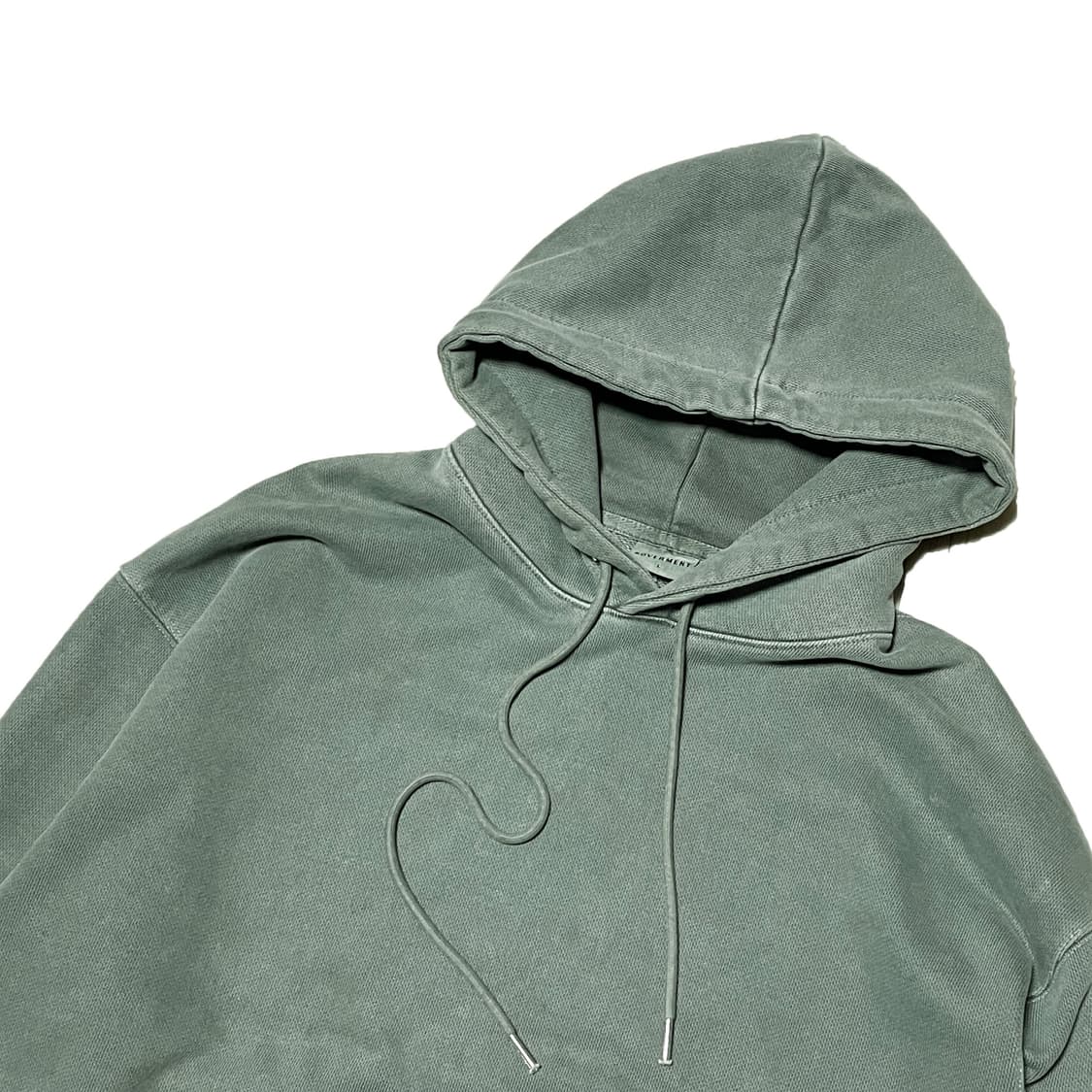 소버먼튼 980G 피그먼트 후드티 카키 상품이미지3