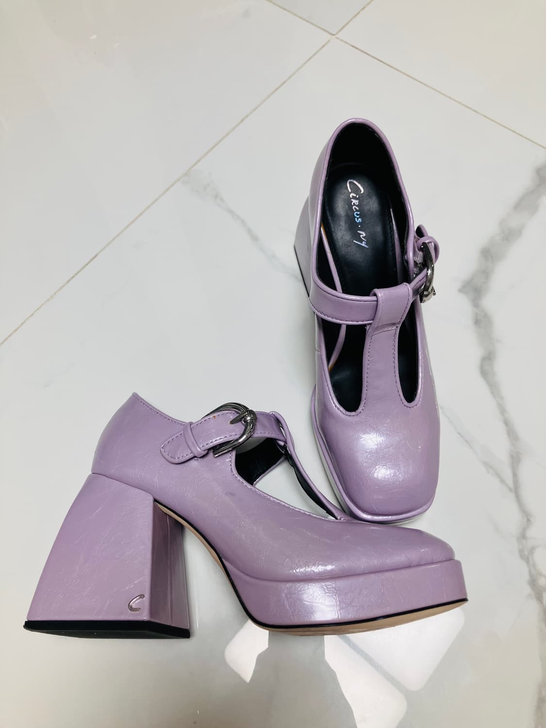 로리타 갸루 Circus NY 라벤더 통굽 메리제인 슈즈 235 상품이미지2