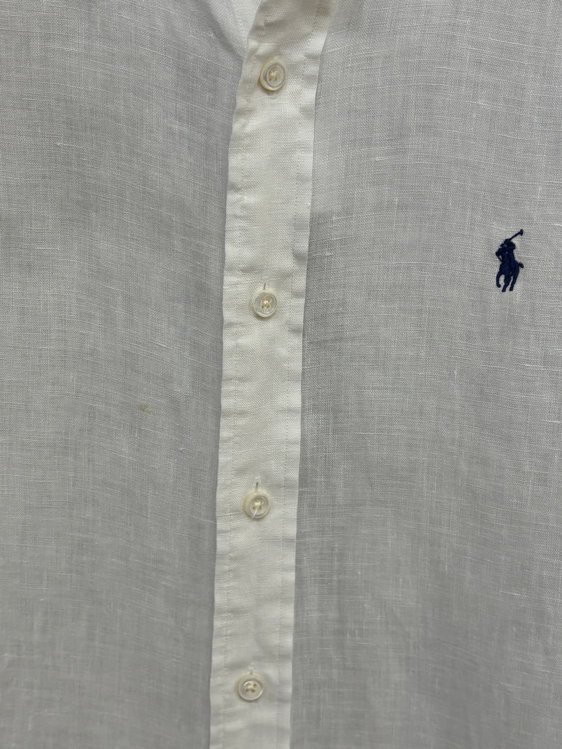 폴로 랄프 로렌 화이트 린넨 셔츠 상품이미지5