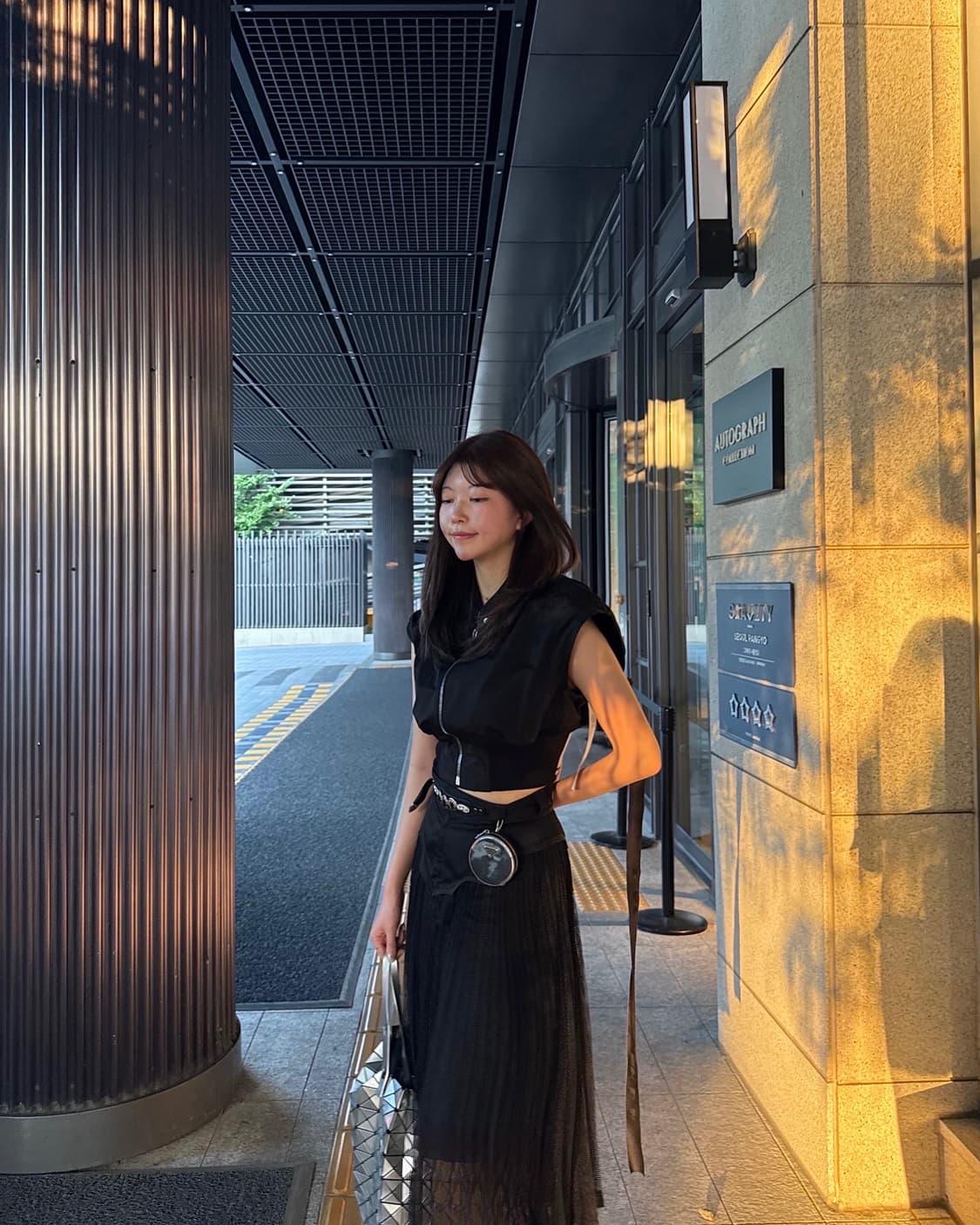 릭오웬스 로고 밴드 슬리브리스 봄버 자켓 베스트 상품이미지4