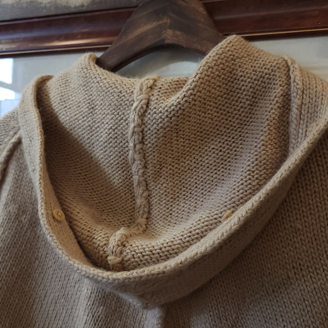 폴로 랄프로렌 인디언 울 후드 판쵸 케이프 코트 S 상품이미지9