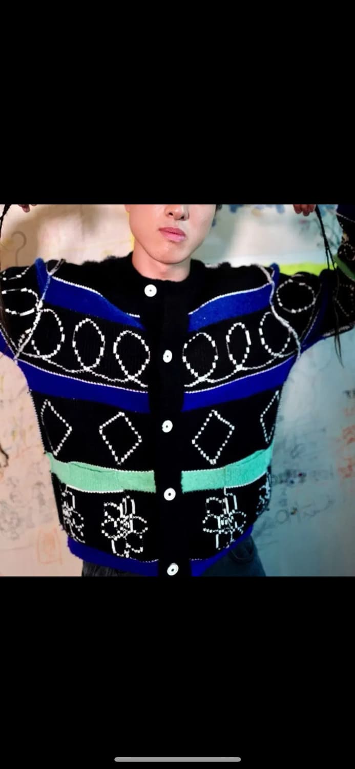 유쓰배쓰 리버시블 가디건 새상품 상품이미지1