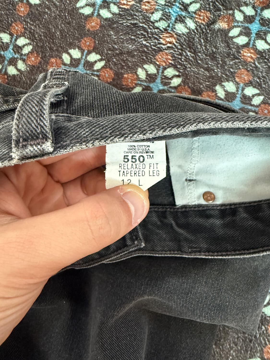 00s made in usa levis 550 black  상품이미지6
