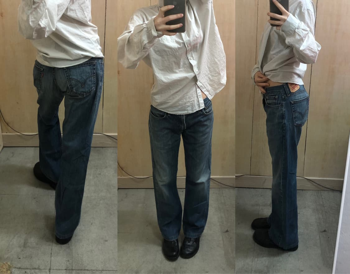 빈티지 guess 리얼 레더 자켓 / 리바이스 데님 팬츠 상품이미지6