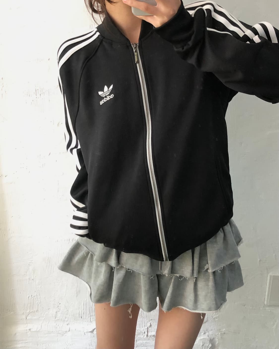 Adidas 아디다스 블랙컬러 SST 유넥 트랙탑 상품이미지2