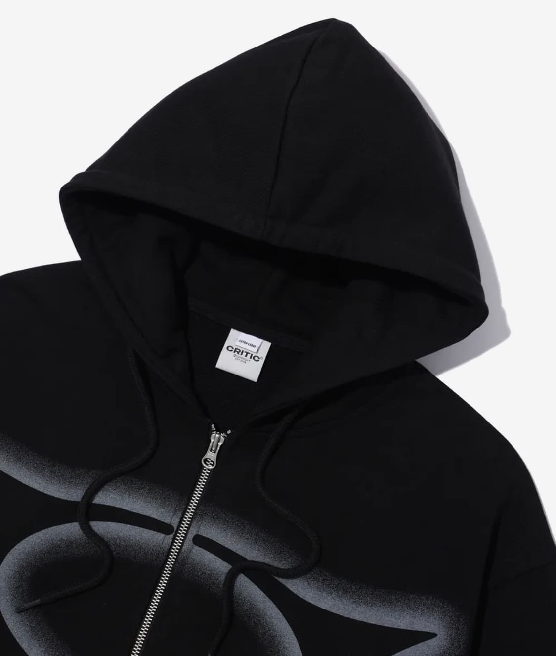 크리틱 후드집업 블랙 상품이미지3