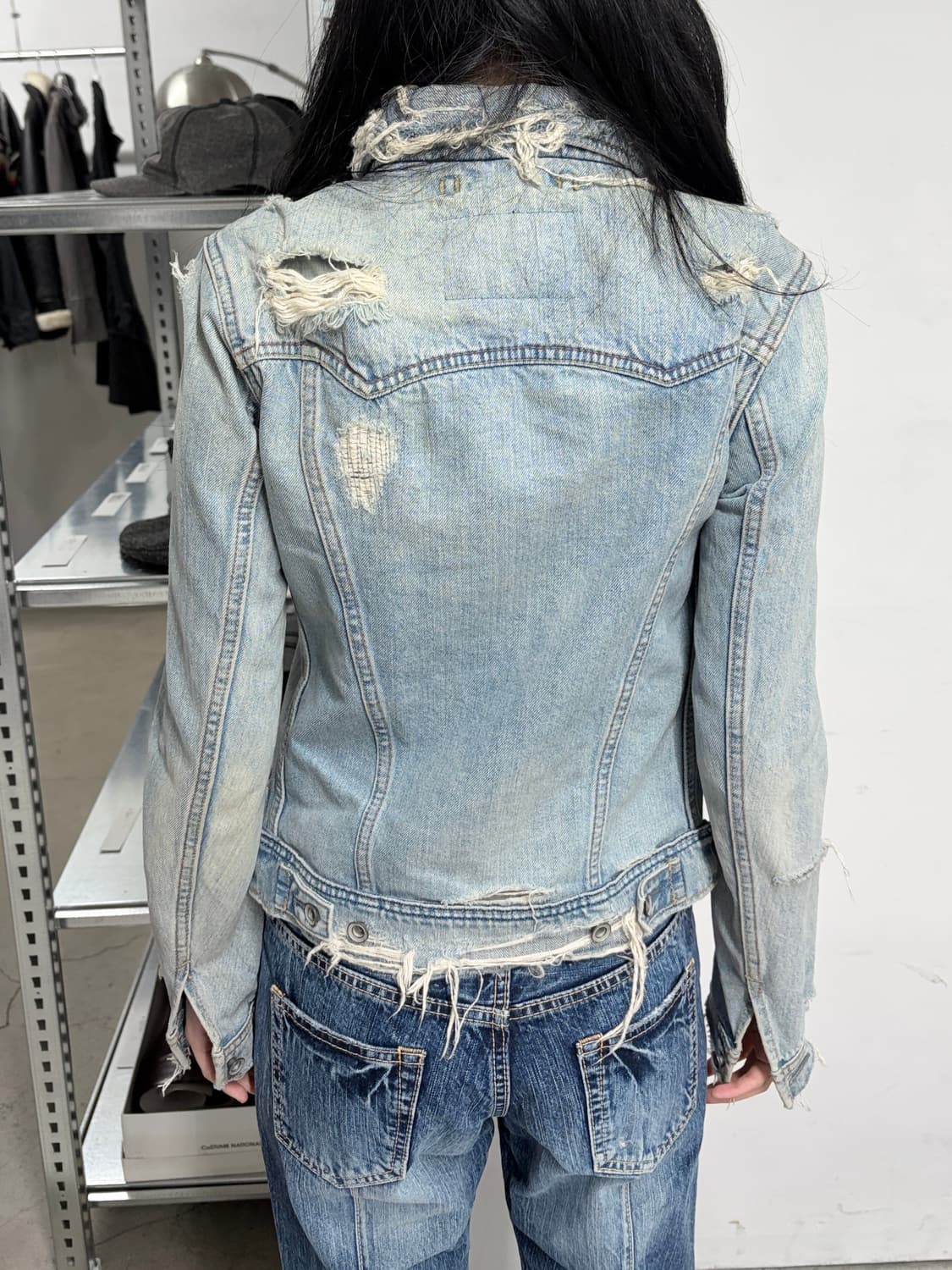 GOA 디스트레스드 데님 자켓 상품이미지5