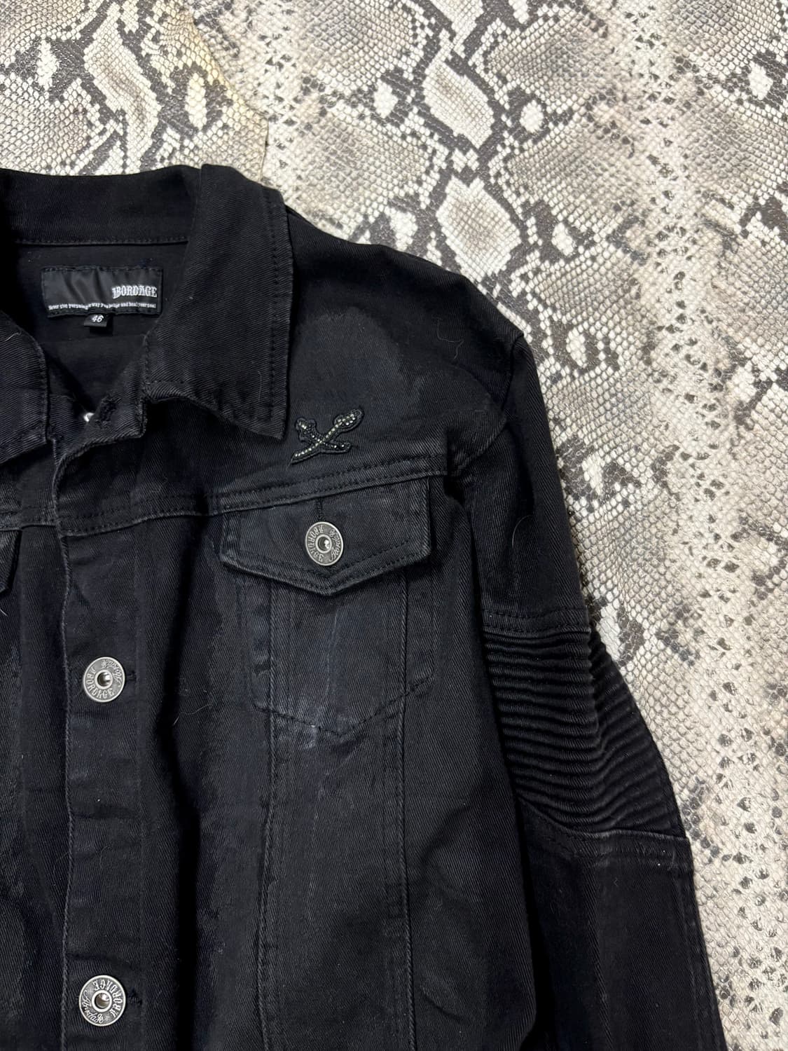 “ABORDAGE” 00’s Design Back Skull Black  상품이미지4