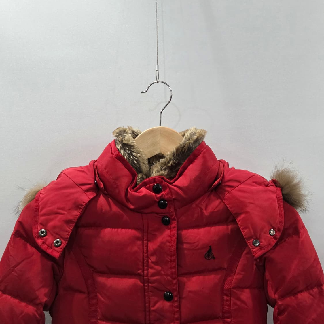 빈폴 여아 구스다운 패딩 레드 130 상품이미지2