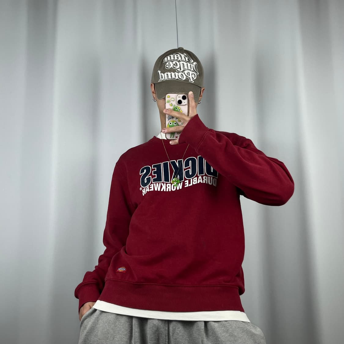 <디키즈 버건디 맨투맨> No.1379 상품이미지2