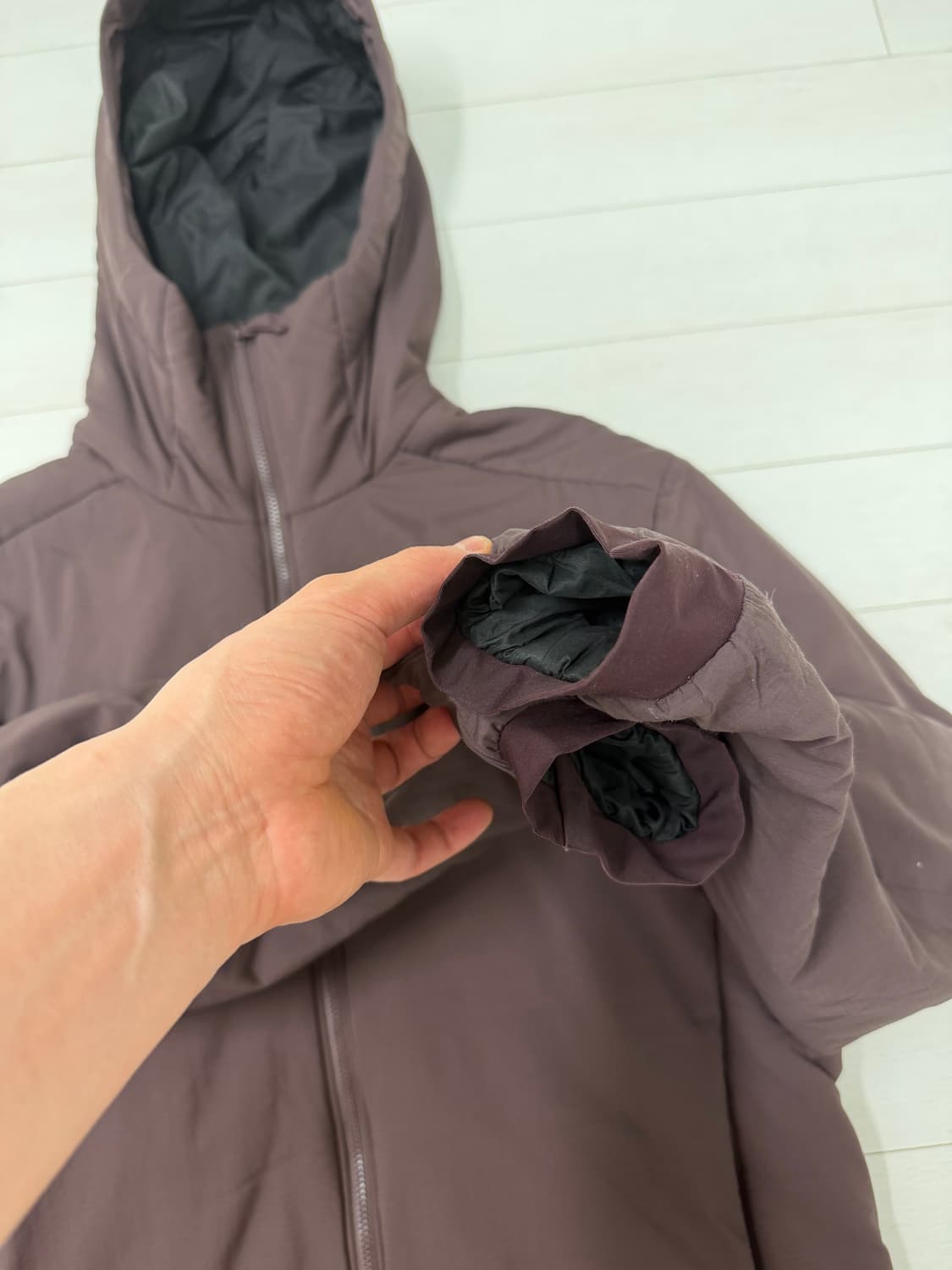 아크테릭스 아톰 AR 후디 피그먼트 M 사이즈  상태 9.8/10  전국 상품이미지2