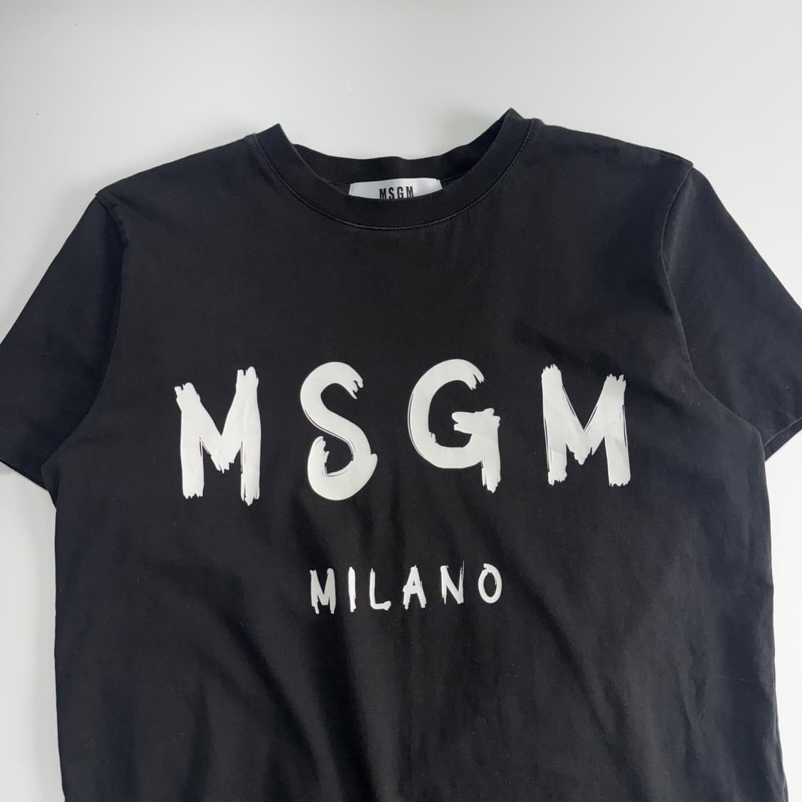 MSGM 로고 블랙 반팔 상품이미지4