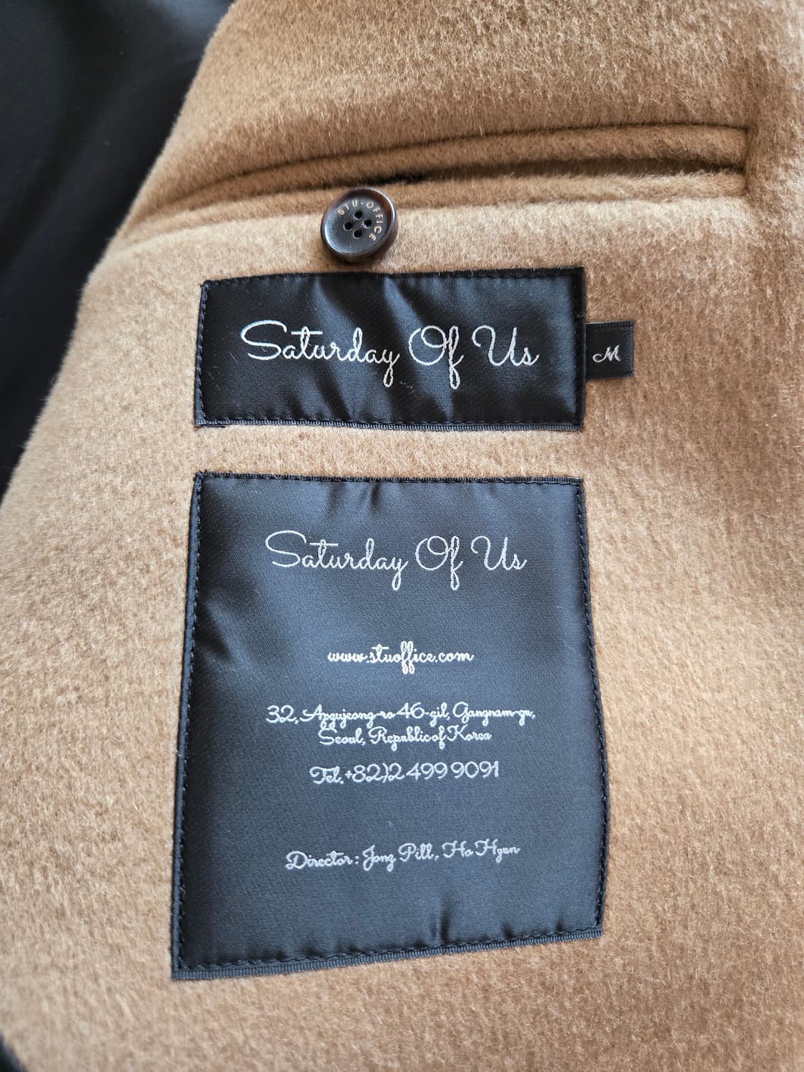 [23FW] STU 더블 코트 카멜컬러 M사이즈 | 미사용 새상품 상품이미지7