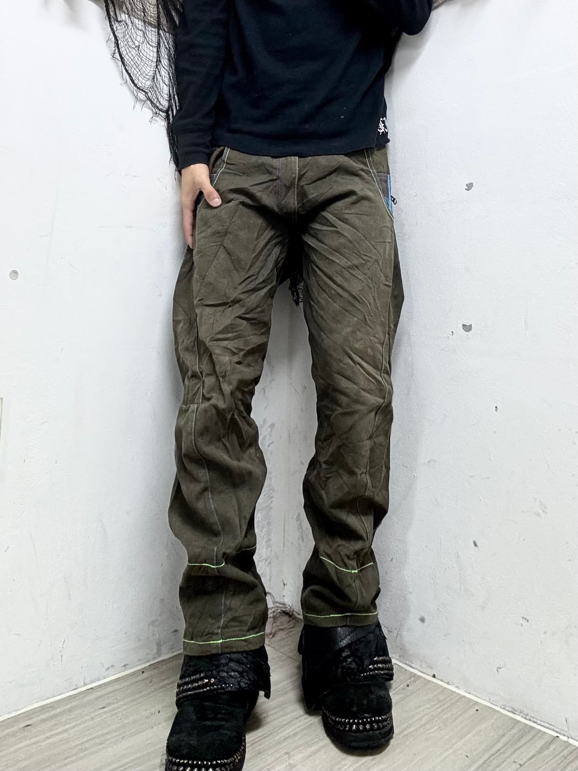 Back Zipper Check Detail Curve Jaens 상품이미지3