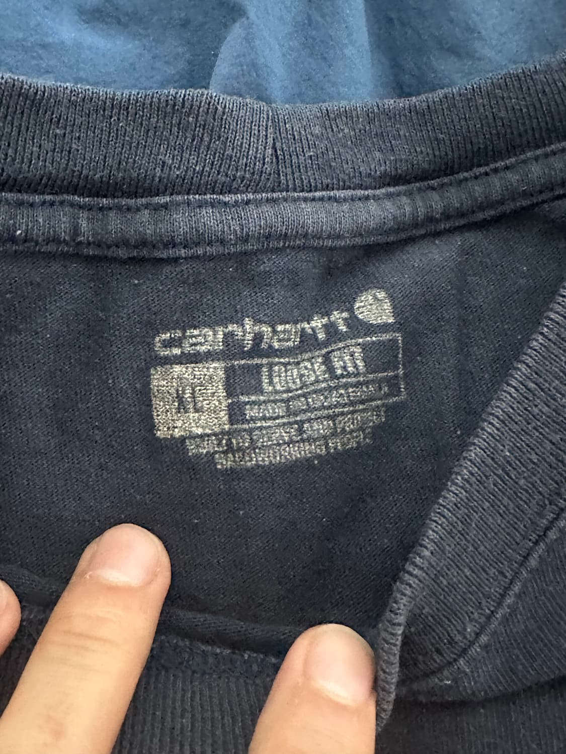 (XL)칼하트 루즈핏 반팔 네이비 상품이미지4