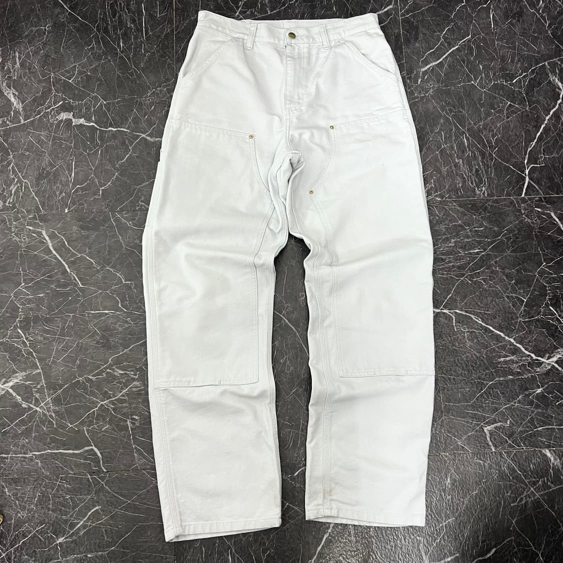 칼하트 WIP 캔버스 더블니 워크 팬츠 상품이미지4