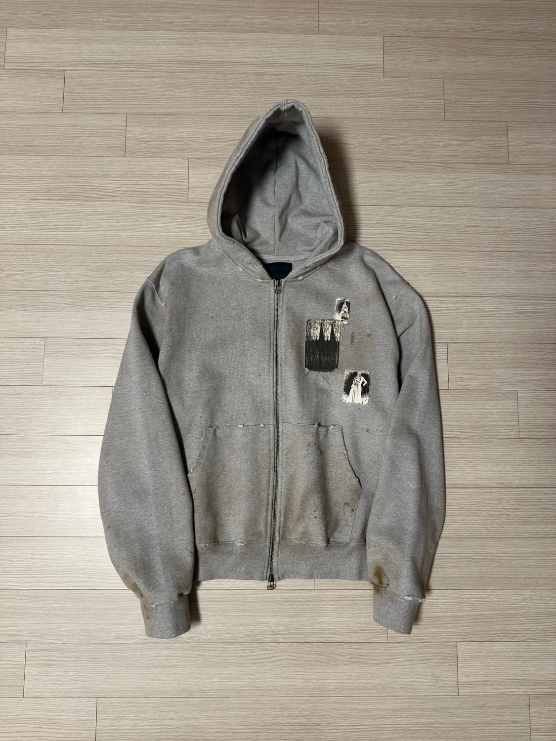 언더마이카 에이지드 더티 후드집업 1사이즈 상품이미지1