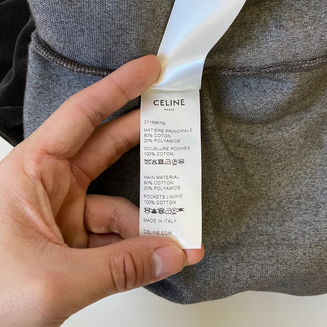 [M] 셀린느 트리옹프 트랙수트 벨벳 저지 자켓 상품이미지9