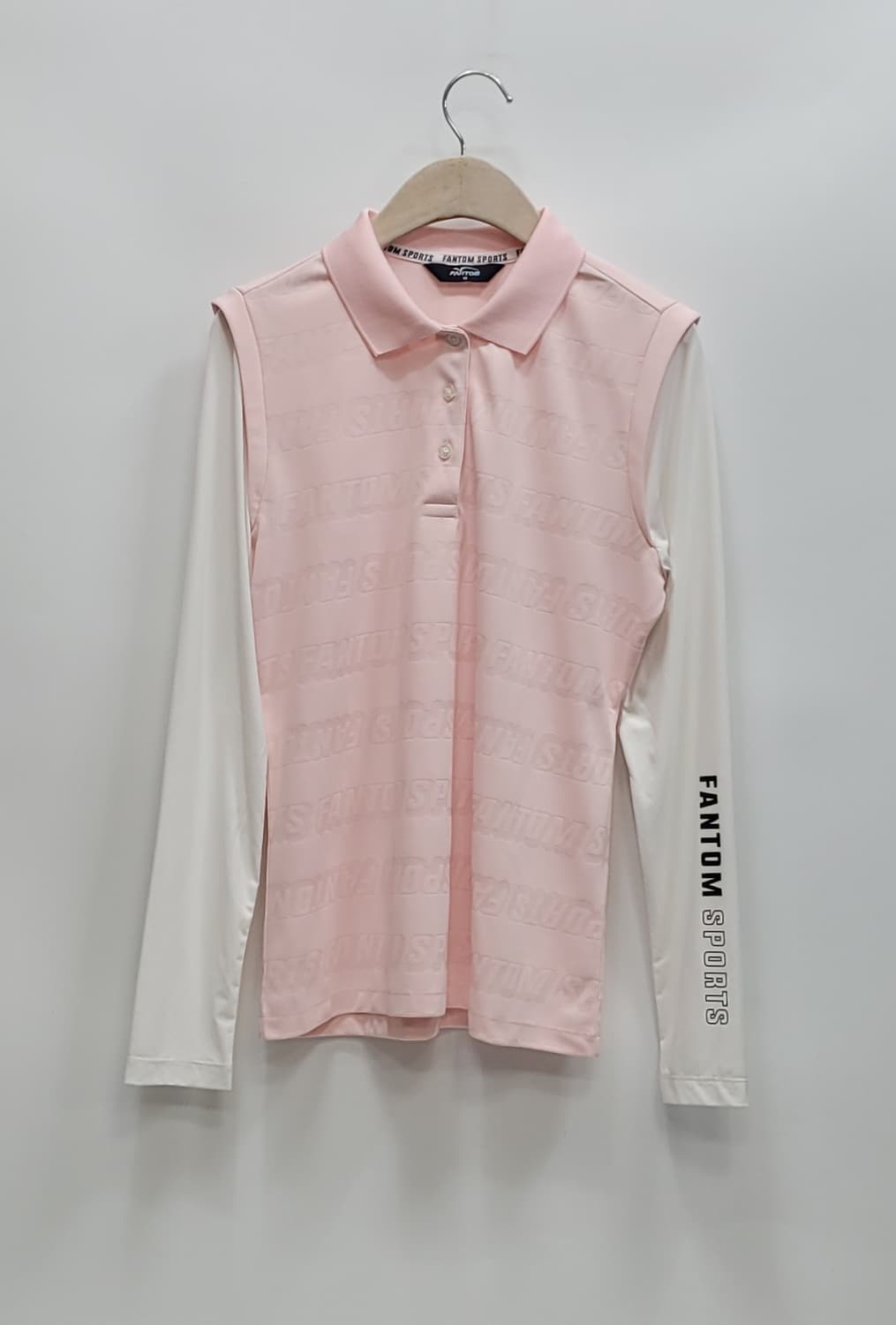 FANTOM 21SS 팬텀 로고 패턴 소재 배색 긴팔 티셔츠 / 여 95 상품이미지1