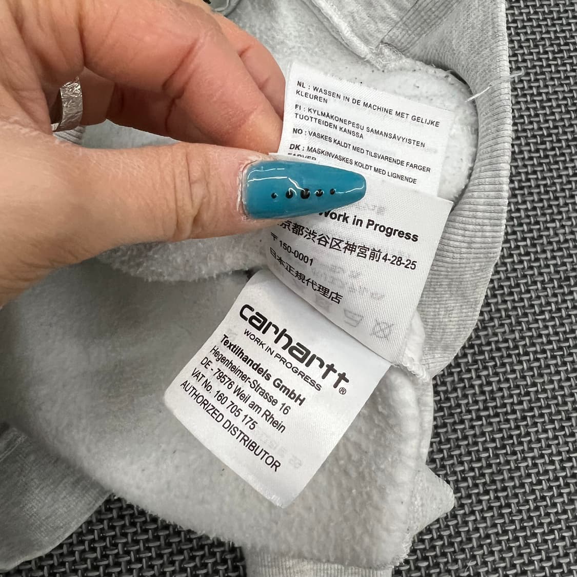 칼하트 그레이 후드집업 상품이미지4