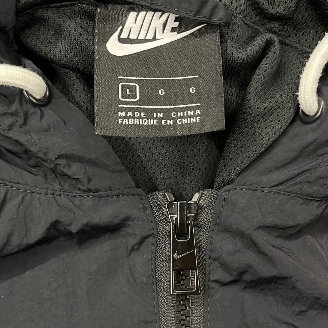 [정품/L] 나이키 스우시 블랙 아노락 바람막이 후드티 b8 상품이미지5