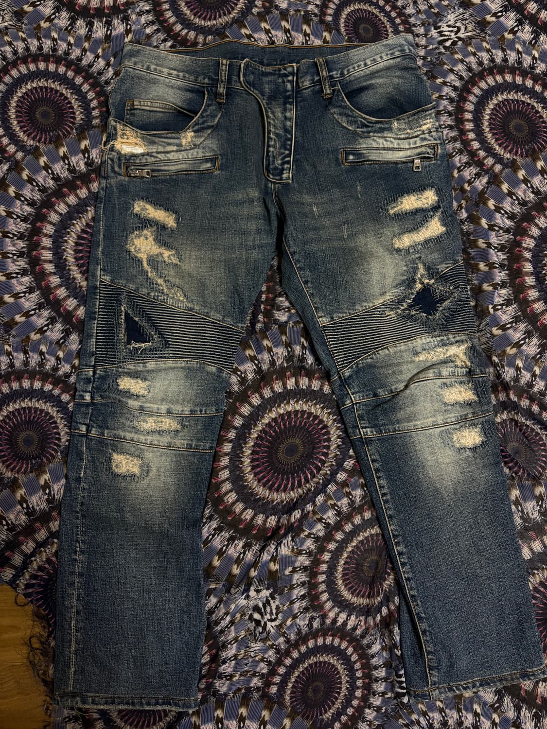 Balmain Biker denim pants 상품이미지1