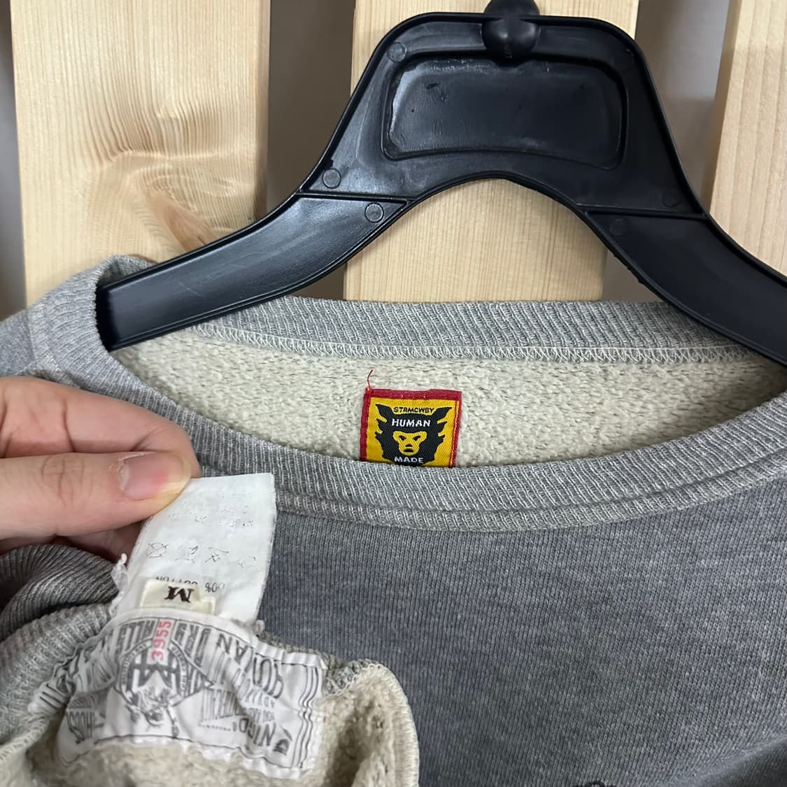 (M) 휴먼메이드 그레이 맨투맨 상품이미지6