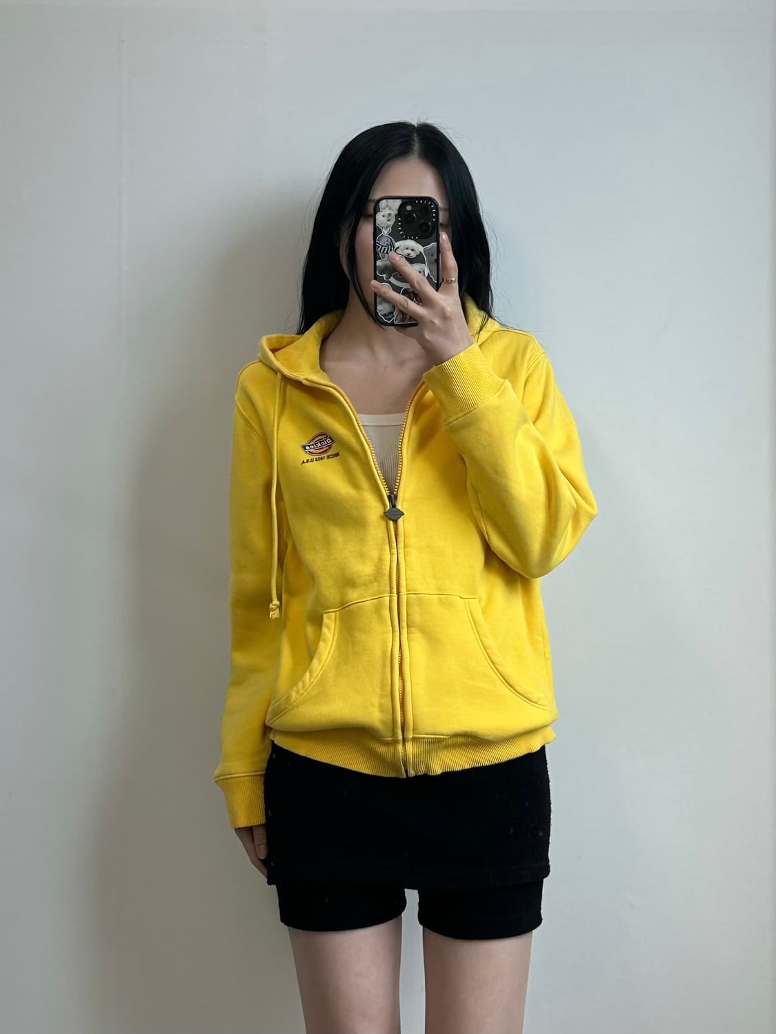 디키즈 백로고 옐로우 후드집업 상품이미지1