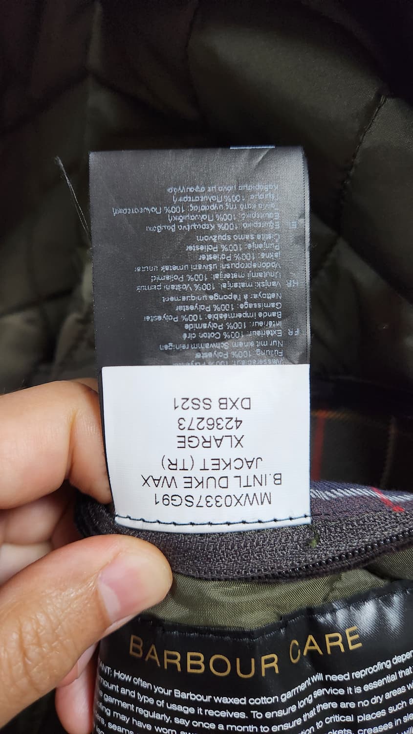 바버(Barbour) 듀크 세이지(XL, 105) 상품이미지8