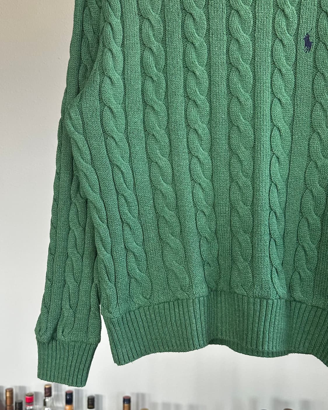 [S]폴로 랄프로렌 그린 케이블 니트 스웨터 상품이미지5
