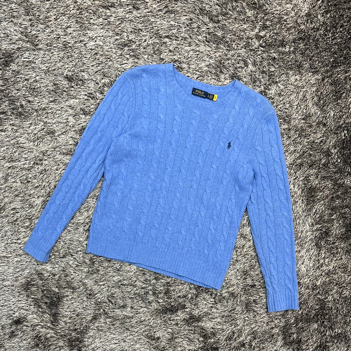 폴로랄프로렌 울 캐시미어 케이블 니트 (LG) 상품이미지1