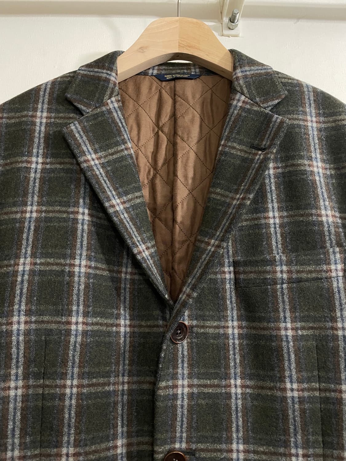 브룩스 브라더스 울 체크 블레이저 자켓 40S 상품이미지3