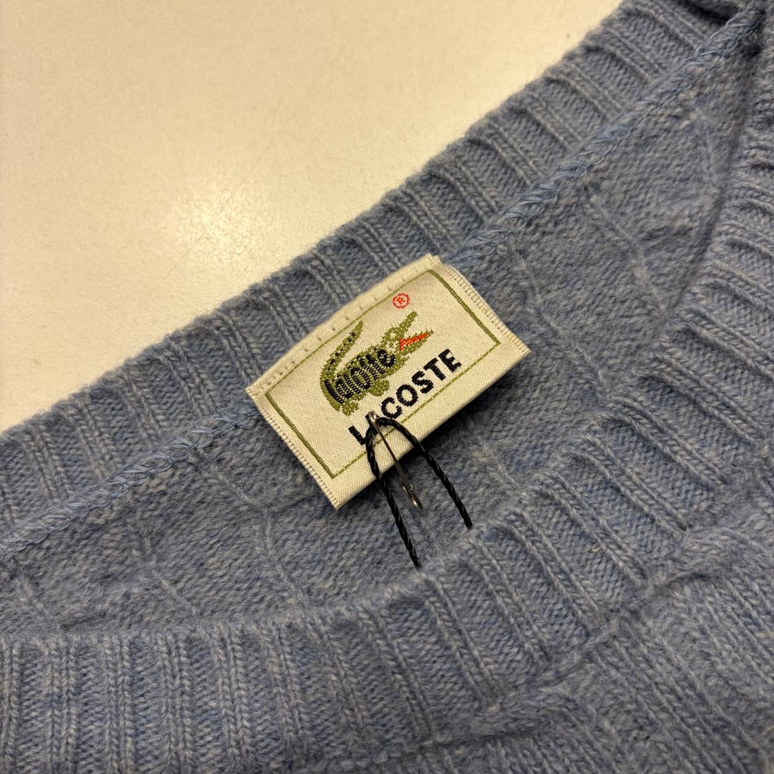 [95] 라코스테 재팬 케이블 니트 스웨터 스카이블루 C227 상품이미지5
