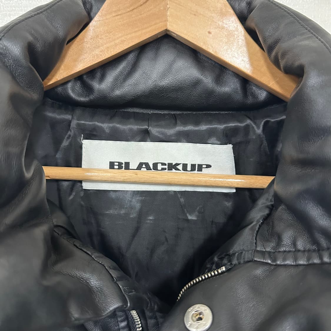 블랙업 레더 숏패딩F 상품이미지3