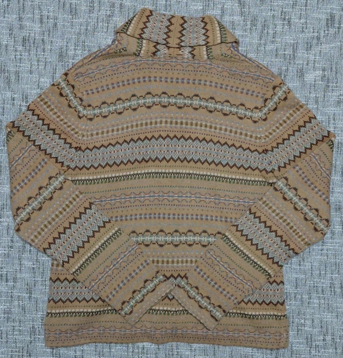 로렌 랄프로렌 페어아일 패턴 니트 가디건 (XL) 상품이미지5