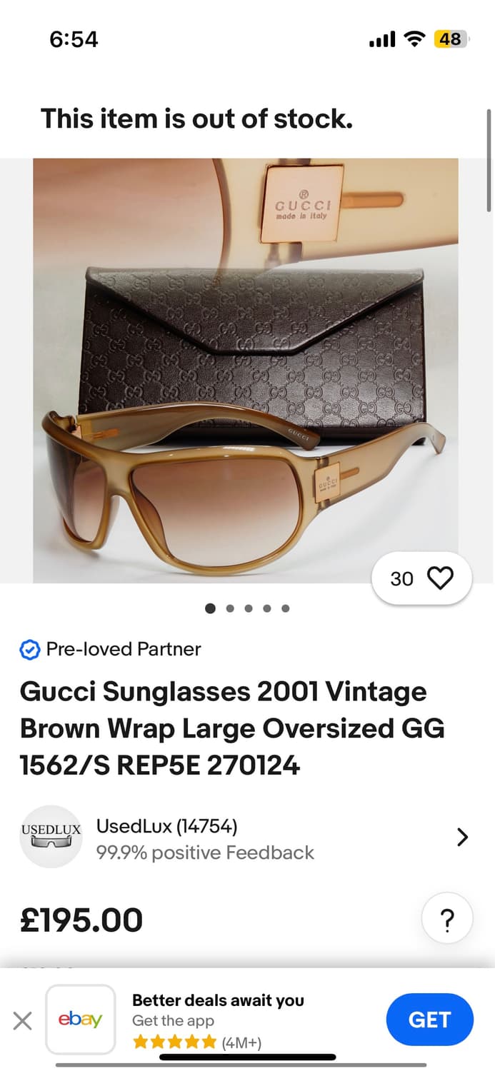 00s 구찌 오버 사이즈 선글라스 by 톰포드 상품이미지6