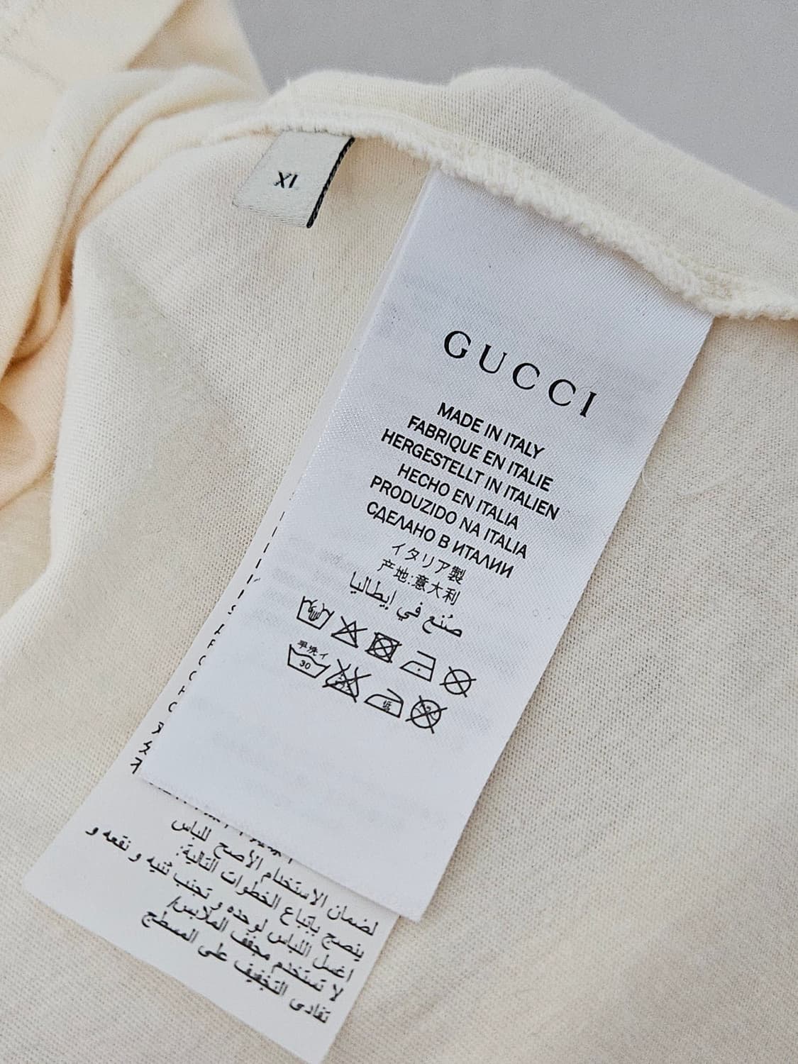 구찌 GUCCI 시티 반팔 티셔츠 XL (정품) 상품이미지5