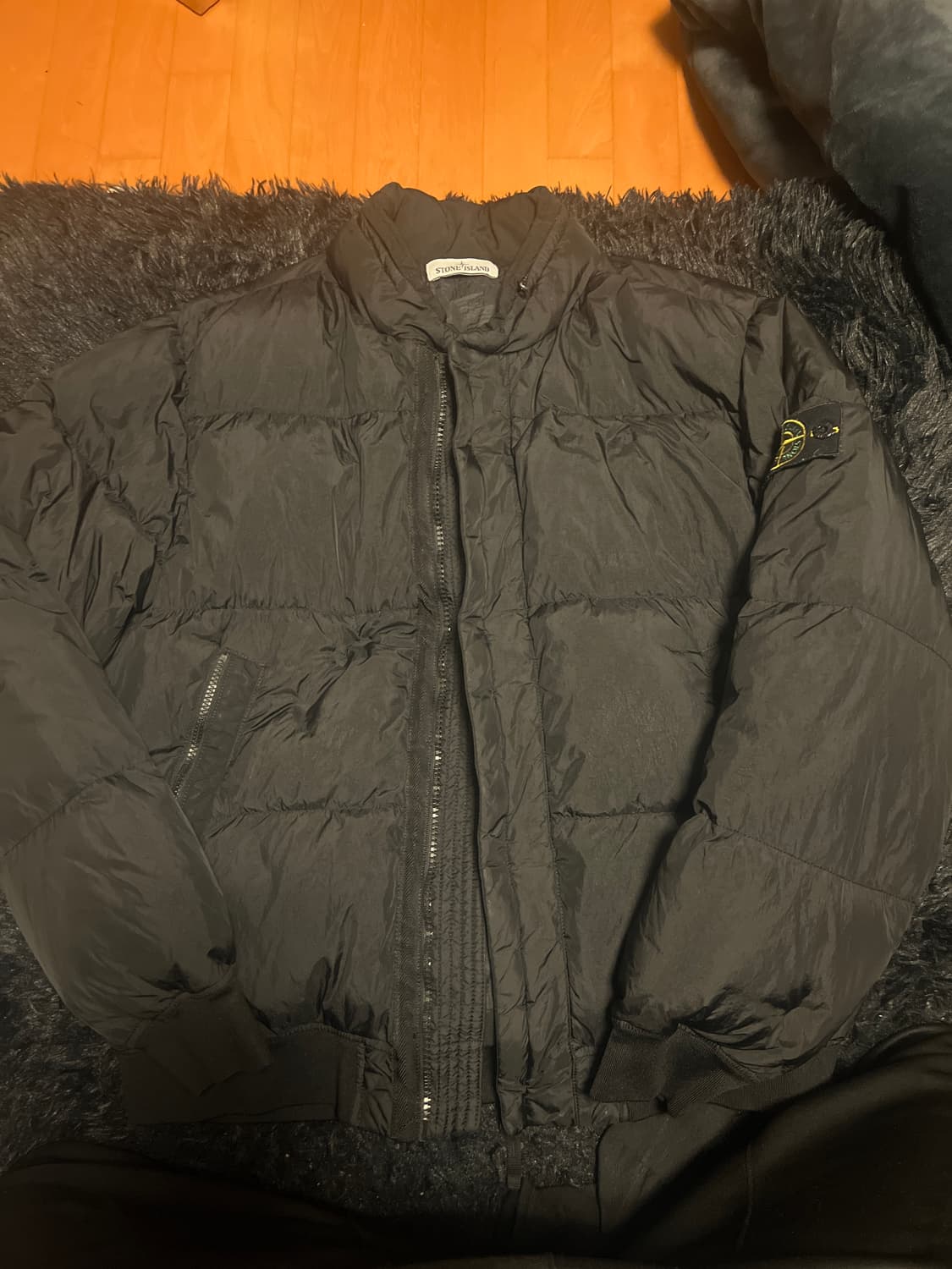XL) 17fw 스톤아일랜드 크링클랩스 패딩 블랙 (우원재패딩) 상품이미지1