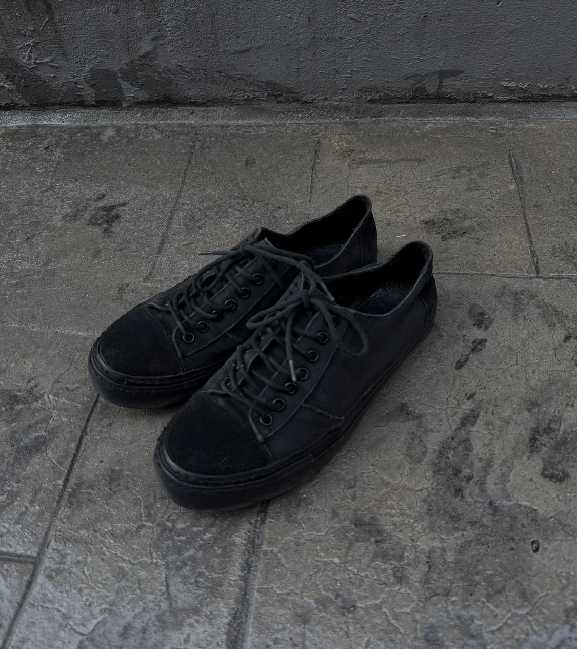 요지야마모토 뿌르옴므 캔버스 로우컷 스니커즈 상품이미지2