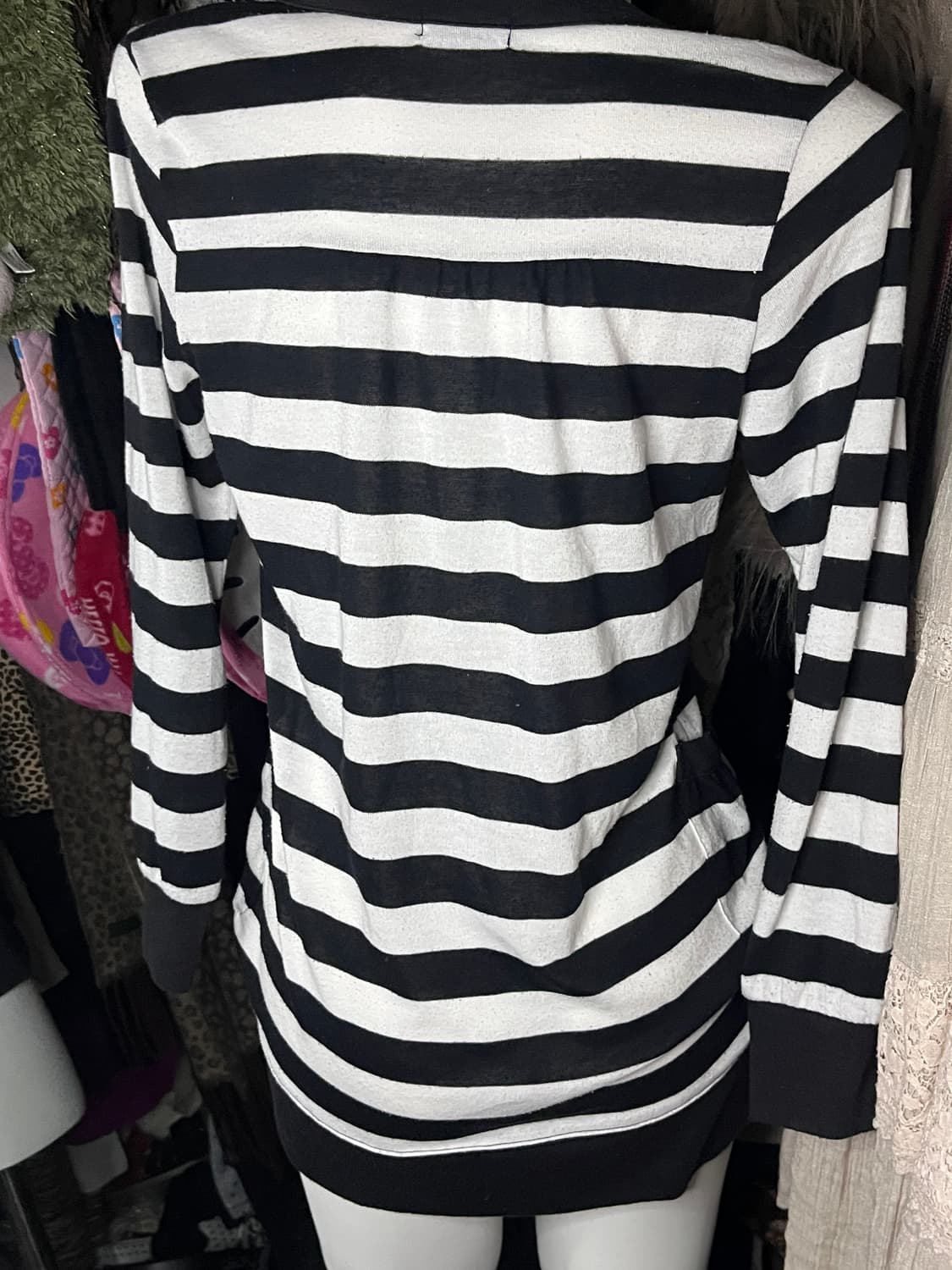 펑크 emo 블랙 단가라  가디건 상품이미지3